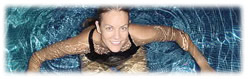picture of Lorraine swimming